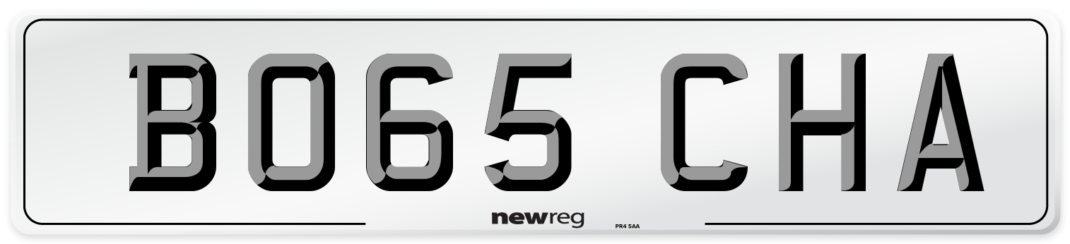 BO65 CHA Number Plate from New Reg